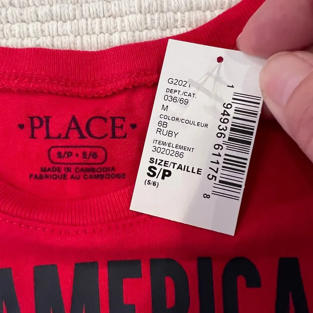NWT Children's Place Girls Red 4th of July 